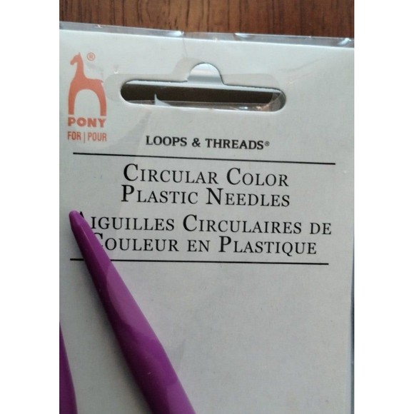 Plastic Circular Needles by Loops & Threads - 2 Sets - Picture 2 of 4